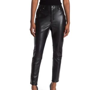 Leather skinny pant